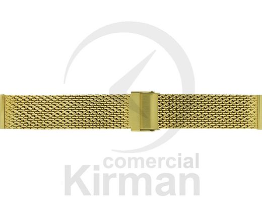 Armis Reloj Acero 16/18x180mm A-239/18 Standard Malla Dorado Terminal Recto