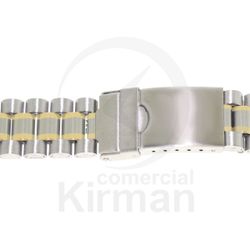 Armis Reloj Acero 16/18x180mm A-262 Standard Bicolor Dorado Terminal Recto