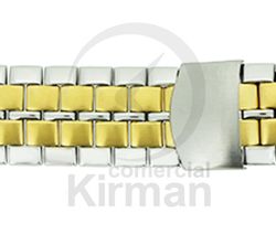 Armis Reloj Acero 18/20x175mm A-105 Standard Bicolor Dorado Terminal Recto