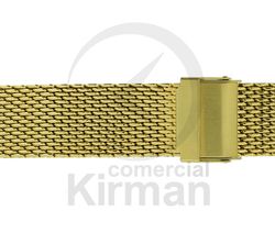 Armis Reloj Acero 18/20x180mm A-239/20 Standard Malla Dorado Terminal Recto