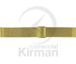 Armis Reloj Acero 18/20x180mm A-239/20 Standard Malla Dorado Terminal Recto