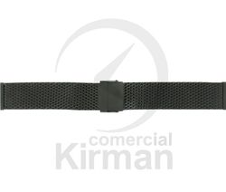 Armis Reloj Acero 18/20x180mm A-240/20 Standard Malla Negro Terminal Recto