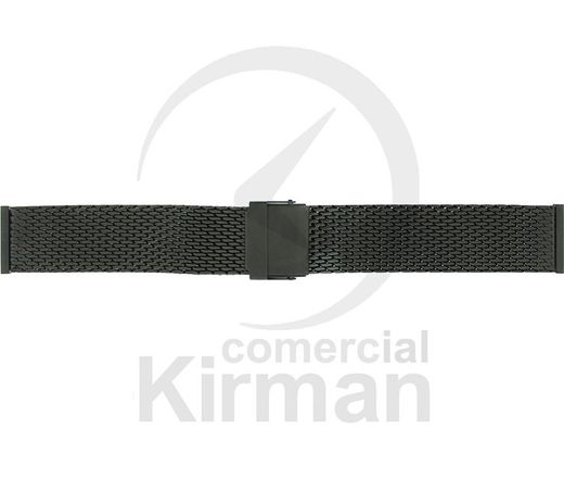 Armis Reloj Acero 18/20x180mm A-240/20 Standard Malla Negro Terminal Recto