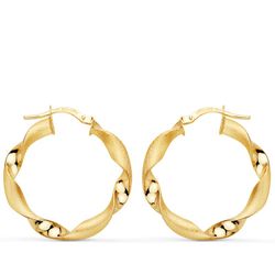 Aros Oro 9kts 26x3,75mm 9K9004-2630 Retorcidos