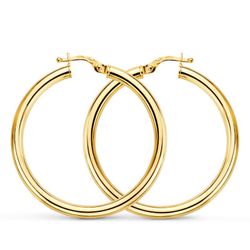 Aros Oro 9kts 35x3mm 9K9000-3530 Redondos