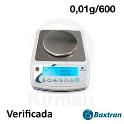 Balanza Baxtran 25047 Electrónica BAR600M Verificada 0,01/600gr