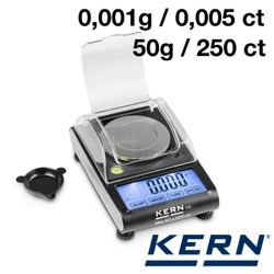 Balanza Kern 25027 Electrónica TGD 50-3C 0,001/50gr- 0,005/250ct