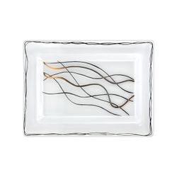 Bandeja Cristal 24.5X18cm GA4261 Decorada A Mano