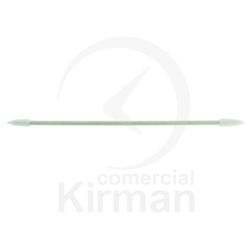 Bastón Limpieza Plástico 77x2mm 300054 Bolsa 25ud Doble Cabeza Algodón