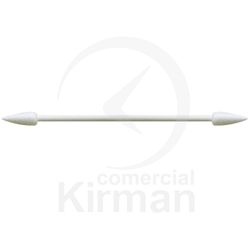 Bastón Limpieza Plástico 80x4,5mm 300042 Bolsa 25ud Doble Cabeza Algodón