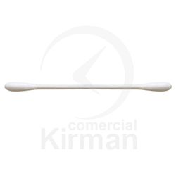 Bastón Limpieza Plástico 80x4mm 300040 Bolsa 25ud Doble Cabeza Algodón