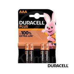 Batería Duracell Alcalina DU-LR03 De Consumo Tipo LR03 AAA 1.5v-Blister (4) Baterías