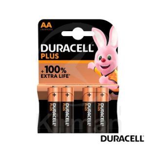 Duracell Alkaline-Batterie DU-LR06 Verbrauchertyp LR03 AA 1,5 V Blister (4) Batterien