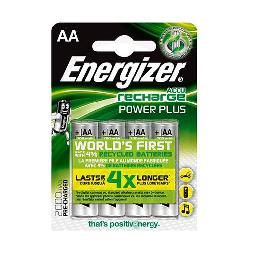 Energizer Ni-MH Akku E-R6/2000 Typ AA 2000mAh Blisterpackung (4 Stück)