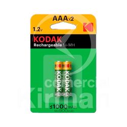 Batería Recargable Kodak Ni-MH KO-R3/1000 Tipo AAA 1000mAh Blister (2) Unidad