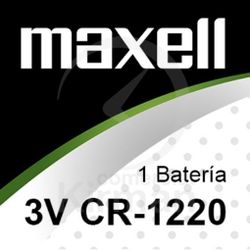 Bateria Relojes Maxell Litio MA-CR1220B1 Maxell CR 1220B1 3v Blíster (1) Unidad