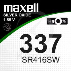 Batería Relojes Maxell Oxido De Plata MA-337 Maxell SR416SW-(337))