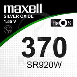 Batería Relojes Maxell Oxido De Plata MA-370 Maxell SR920W-(370)