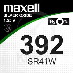 Batería Relojes Maxell Oxido De Plata MA-392 Maxell SR41W-(392)