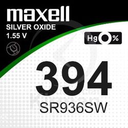 Batería Relojes Maxell Oxido De Plata MA-394 Maxell SR936SW-(394)