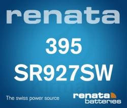 Batería Relojes Renata Oxido De Plata RE-395 Renata SR927SW-(395)