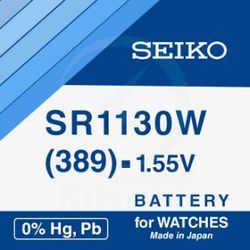 Batería Relojes Seiko Oxido De Plata  SK-389 Seiko SR1130W-(389) 1.55v