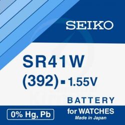 Batería Relojes Seiko Oxido De Plata SK-392 Seiko SR41W-(392) 1.55v