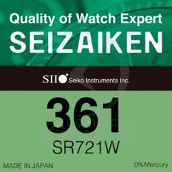 Batería Relojes Seizaiken Oxido De Plata SE-361 Seizaiken SR721W-(361) 1.5v
