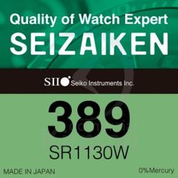 Batería Relojes Seizaiken Oxido De Plata SE-389 Seizaiken SR1130W-(389) 1.5v