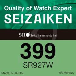 Batería Relojes Seizaiken Oxido De Plata SE-399 Seizaiken SR927W-(399) 1.5v