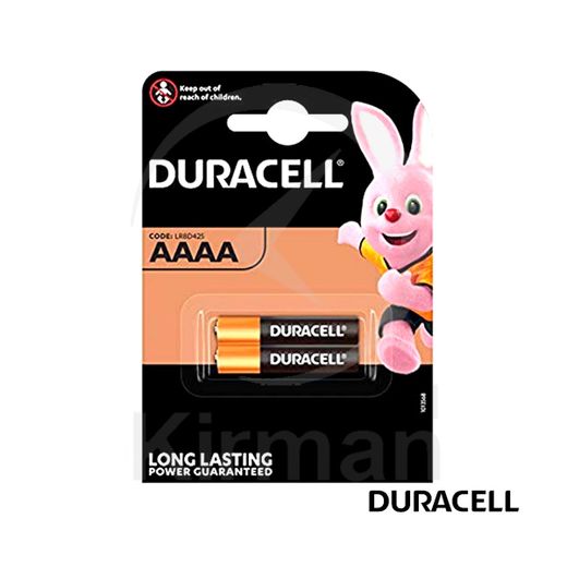 Duracell Alkaline-Batterien 42,5 x 8,3 mm DU-LR61 Typ LR61 AAAA 1,5 V Blisterpackung (2 Stück)