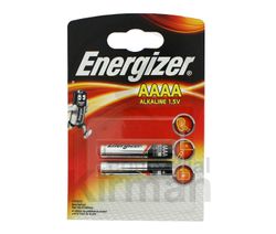 Baterías Energizer Alcalina 42,5x8,3mm E-LR61 Tipo LR61 AAAA 1.5v Blister (2) Unidades
