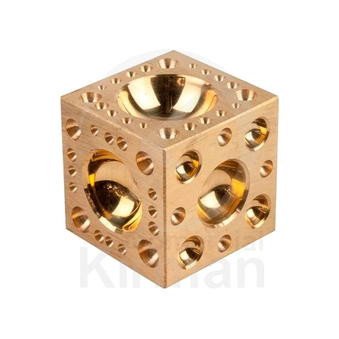 Bloque De Embutir Latón 50x50mm 28078 Cuadrado 2,5-41,5mm