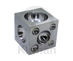 Bloque De Embutir Latón 63x63mm 28132 Cuadrado (6) Superficies 4-45mm Cavidad