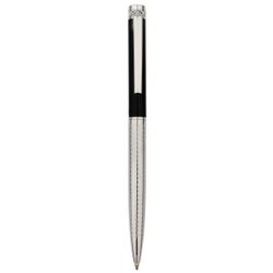 Bolígrafo Acero H6001-02B Plateado Bicolor Negro