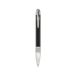 Bolígrafo Acero LUP7925 Negro Carbono Bicolor Plateado