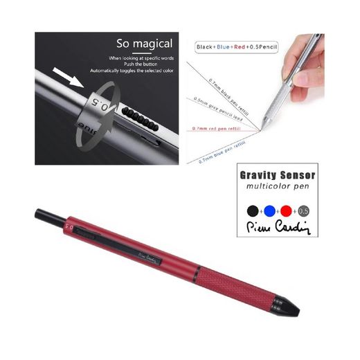 Pierre Cardin PCX0150/3 Red Bicolor Black Multicolor Ballpoint Pen