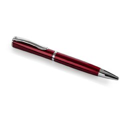 Stylo bille Pierre Cardin PCB02/3 bicolore en acier rouge