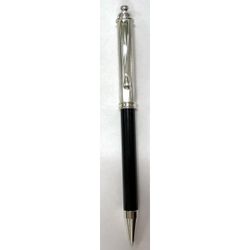 Bolígrafo Plata P134NK Plateado Bicolor Negro Lacado