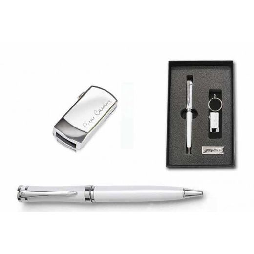 Pierre Cardin PCD0108/3B Bicolor Steel White Pen + 16GB USB