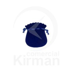 Bolsa Terciopelo Azul 000022 Bolsa de Judas 75x65mm