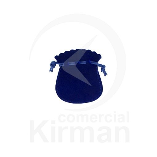 Bolsa Terciopelo Azul 000022 Bolsa de Judas 75x65mm