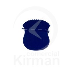 Bolsa Terciopelo Azul 000023 Bolsa de Judas 100x80mm