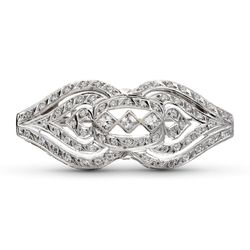 Broche Oro Blanco 18kts 16099 Circonitas
