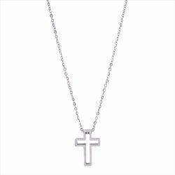 Cadena Acero Sovrani 45+5cm AV0243 Cruz Calada