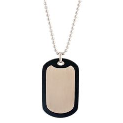 Cadena Acero Sovrani AV0132 Chapa Negra Bicolor Beige