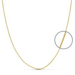 Cadena Avena Oro 18kts Largo 50cm Ancho 0,9mm 18000080