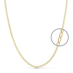 Cadena Bilbao Oro 18kts Largo 40cm Ancho 1,8mm 11001540