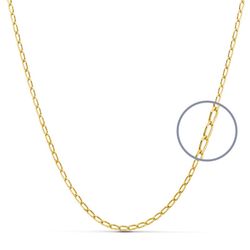18kts Gold Bilbao Kettenlänge 50cm Breite 1,5mm 11001450