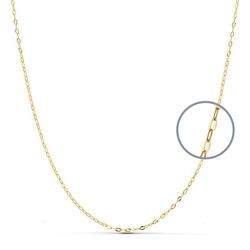 Cadena Forzada Oro 18kts Largo 45cm Ancho 1mm 08000545
